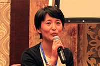 天津住宅集團建設工程總承包有限公司信息中心主任楊江做題為《天津民園體育項目BIM技術應用》的演講