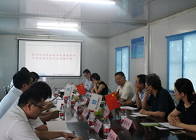 魯貴卿副主任帶隊一行到中建五局河南公司長葛項目調研信息化