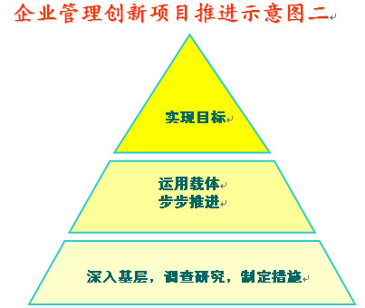 企業管理創新項目推進示意圖
