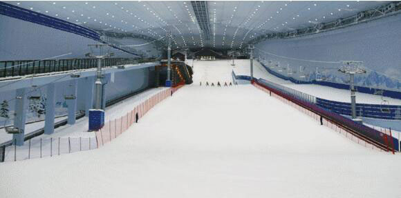中建二局承建的全球最大室內滑雪場開門迎客