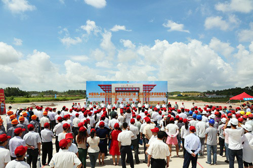 十七冶城建公司承建的中國最大國門項目開工