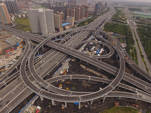 鄭州農業路項目部中州大道立交橋梁全面通車