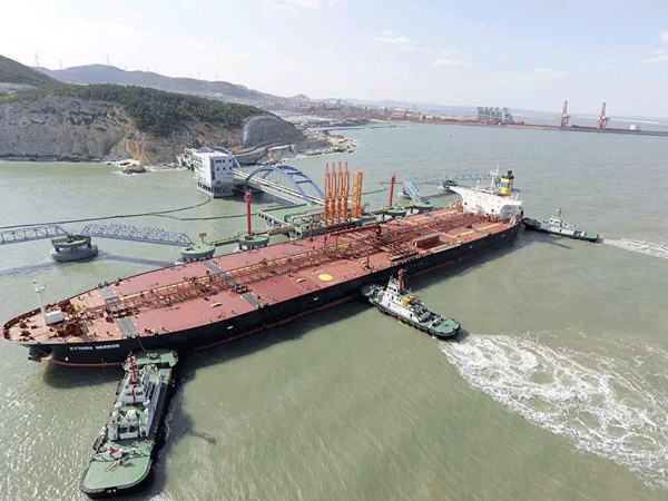 山東半島北部最大原油碼頭正式投產試運營