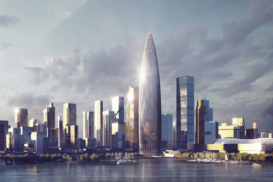 中建三局華潤深圳灣國際商業中心項目效果圖