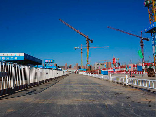 現場主要道路鋼板路