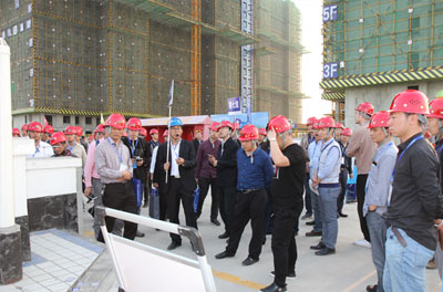 鄭州一建南曹安置房項目現(xiàn)場觀摩