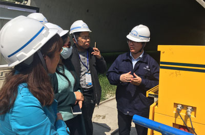 中交二航局鄭州航空港制梁場觀摩