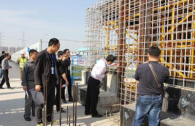 中建八局二公司奧林匹克中心項目現場觀摩