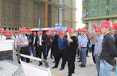 鄭州一建南曹安置房項目現場觀摩