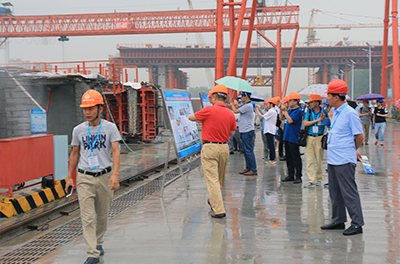 中鐵大橋局武漢青山長江大橋項目現場觀摩