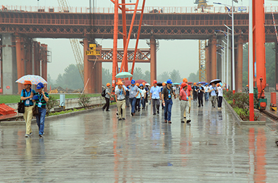 中鐵大橋局武漢青山長江大橋項目現場觀摩