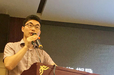 江蘇樂建網絡科技有限公司商務總監趙晨介紹、演示相關產品