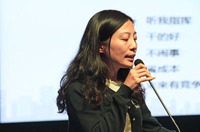 上海紫鸞網絡科技有限公司產品總監王楠介紹、演示相關產品