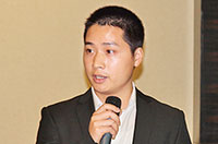 中鐵23局信息中心副主任葉建興做專題發言